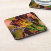 "Zwarte Duw" Daylily Bier Onderzetter (Linkerzijde)