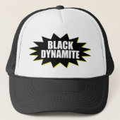 Zwarte dynamiet trucker pet (Voorkant)