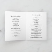 Zwarte Eat, Drink and Be Married Huwelijk Programma (Binnen)