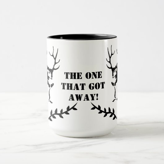 Zwarte eekhoorn met tien punten Antler Mok (Midden)