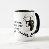 Zwarte eekhoorn met tien punten Antler Mok (Voorkant rechts)