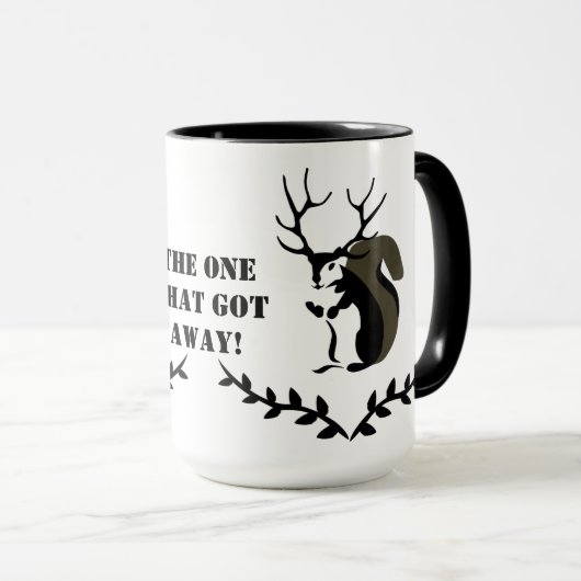 Zwarte eekhoorn met tien punten Antler Mok (Voorkant rechts)