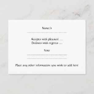 Zwarte eekhoorn. RSVP kaartje