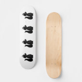 Zwarte eekhoorn. skateboard (Voorkant)