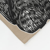 Zwarte eekhoorntjes Vleekzak Fleece Deken (Hoek)