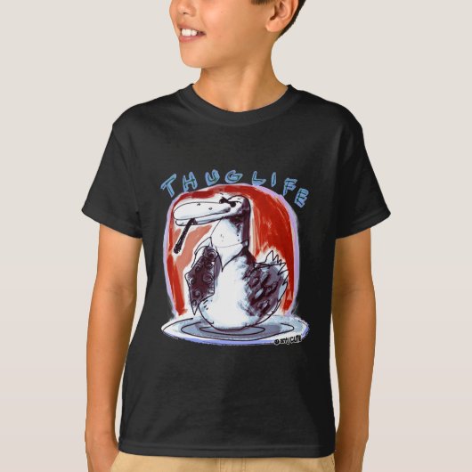 zwarte eend t-shirt (Voorkant)