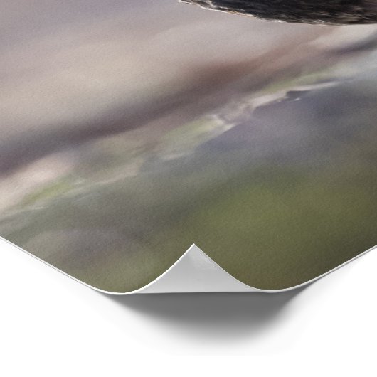 Zwarte eenhoevigen poster (Hoek)