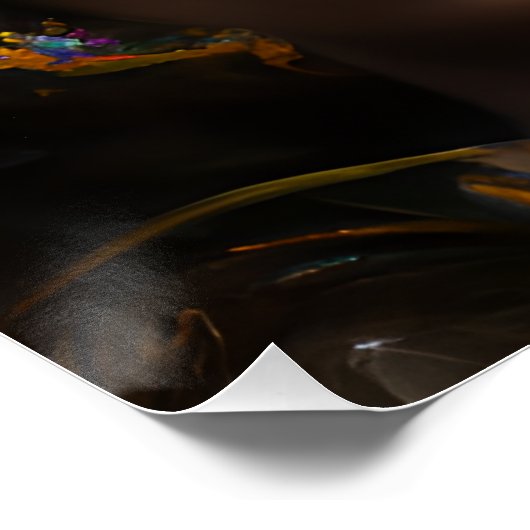 Zwarte Eenhoorn Melanine Eenhoorns Afro Queen Crow Perfect Poster (Hoek)