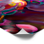 Zwarte Eenhoorn Melanine Eenhoorns Afro Queen Crow Perfect Poster (Hoek)