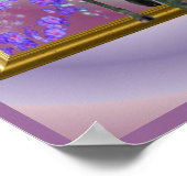 Zwarte Eenhoorn Paard Out of Bounds Fantasy Art Poster (Hoek)