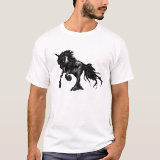 Zwarte eenhoorn t-shirt