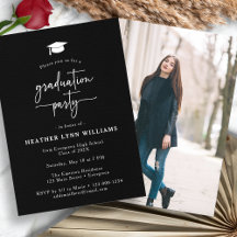 Zwarte Eenvoudige Foto Afstuderen