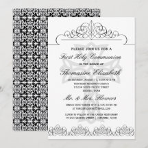 Zwarte Eerste Heilige Communistische Kruisuitnodig