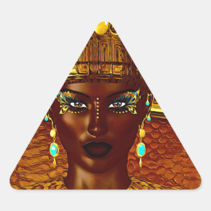 Zwarte Egyptische prinses in onze moderne digitale Sticker