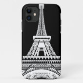 Zwarte Eiffeltower - Afbeelding Case-Mate iPhone Case (Achterkant)