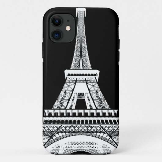 Zwarte Eiffeltower - Afbeelding Case-Mate iPhone Case (Achterkant)