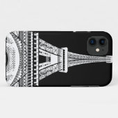 Zwarte Eiffeltower - Afbeelding Case-Mate iPhone Case (Achterkant (horizontaal))