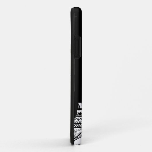 Zwarte Eiffeltower - Afbeelding Case-Mate iPhone Case (Achterkant/rechts)