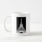Zwarte Eiffeltower - Afbeelding Koffiemok (Links)