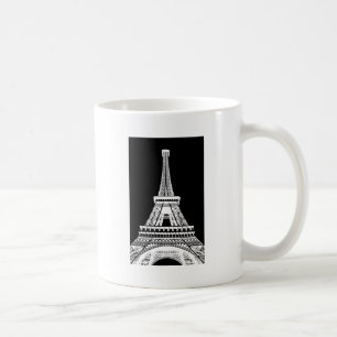 Zwarte Eiffeltower - Afbeelding Koffiemok