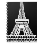 Zwarte Eiffeltower - Afbeelding Notitieboek (Voorkant)