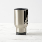 Zwarte Eiffeltower - Afbeelding Reisbeker (Center)