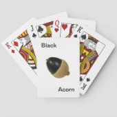 Zwarte Eikel Speelkaarten (Achterkant)