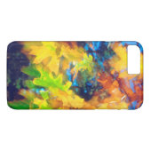 Zwarte eikenbladeren die in de wind waaien Case-Mate iPhone case (Achterkant (Horizontaal))