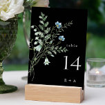 Zwarte Elegant Waterverf Wildbloemen Weddenschap Kaart<br><div class="desc">Dit trouwlijstnummer bevat prachtige handbeschilderde waterverf wildbloemen,  die perfect zijn voor lente-,  zomer- of valbruiloften. Voor meer geavanceerde aanpassing van dit ontwerp,  te klikken gelieve de BUTTON van het TOOL VAN HET ONTWERP BLAUW hierboven! Overeenkomende objecten zijn ook beschikbaar.</div>