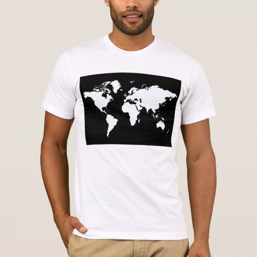 Zwarte Elegant World T-shirt (Voorkant)