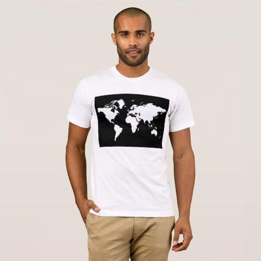 Zwarte Elegant World T-shirt (Voorkant volledig)