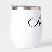 Zwarte Elegante Lettering Angela (Rechts)