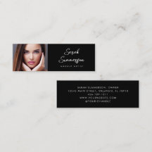 Zwarte Elegante Minimaal Foto Make-up