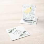 Zwarte elegante moderne eucalyptus bespaart de dat kartonnen onderzetters (Insitu)