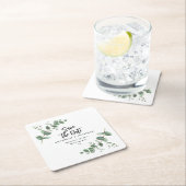 Zwarte elegante moderne eucalyptus bespaart de dat kartonnen onderzetters (Insitu)