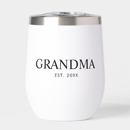 Zwarte Elegante Moderne Oma (Voorkant)