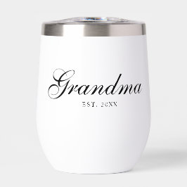 Zwarte Elegante Schrift Oma Gesticht