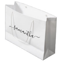 Zwarte Elegante Script Handtekening Naam