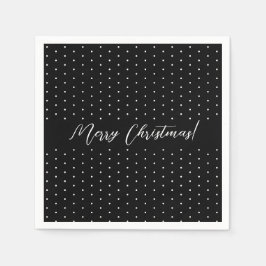 Zwarte Elegante Script Servet