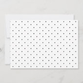 Zwarte elegante script trouwkaarten en geschenken kaart (Achterkant)