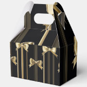 Zwarte elegantie decoratieve doos bedankdoosjes (Voorkant)