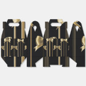 Zwarte elegantie decoratieve doos bedankdoosjes (Ongevouwen)