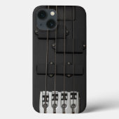 Zwarte elektrische gitaar Case-Mate iPhone case (Achterkant)