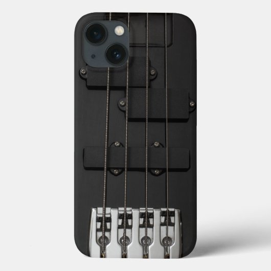 Zwarte elektrische gitaar Case-Mate iPhone case (Achterkant)