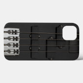 Zwarte elektrische gitaar Case-Mate iPhone case (Achterkant (horizontaal))