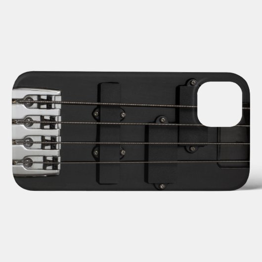 Zwarte elektrische gitaar Case-Mate iPhone case (Achterkant (horizontaal))