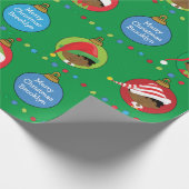 Zwarte Elf Boy Wrapping Paper Cadeaupapier (Hoek)