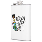 Zwarte emmer-kolf heupfles (Links)