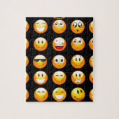 zwarte emojus legpuzzel (Verticaal)