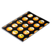 zwarte emojus notitieboek (Linkerzijde)